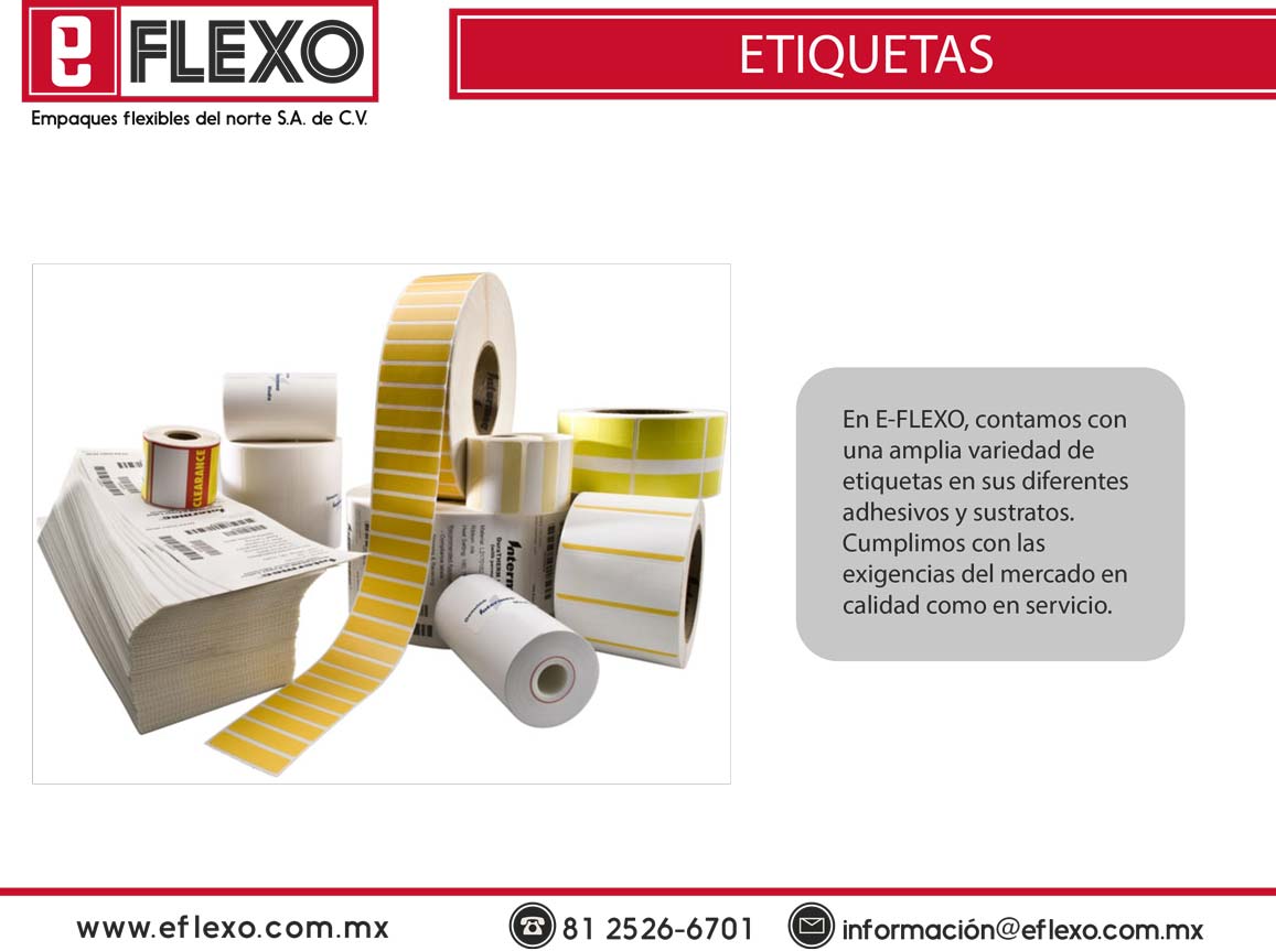 Etiquetas Eflexo
